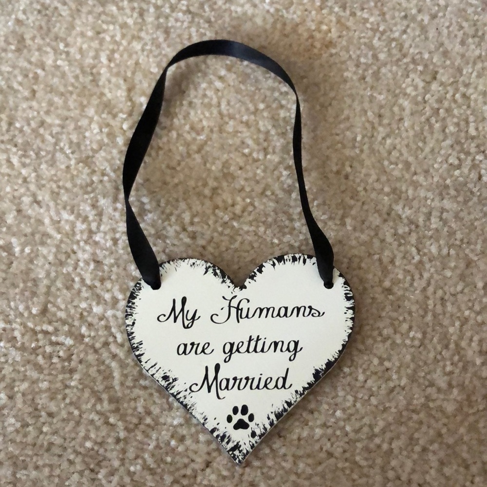 Engagement Photo Dog Sign